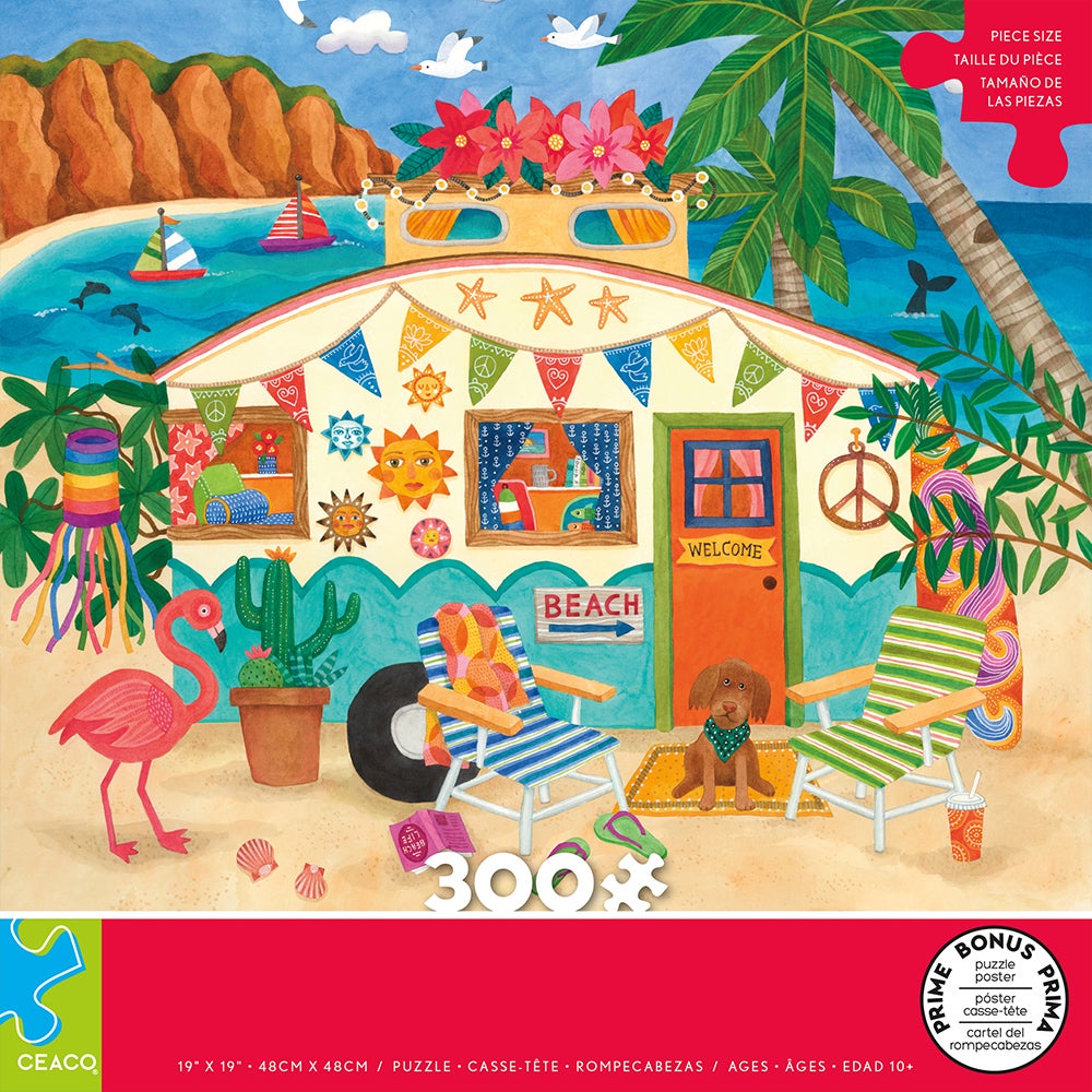 300PC OVERSIZED HAPPY CAMPER ASST (6) BL